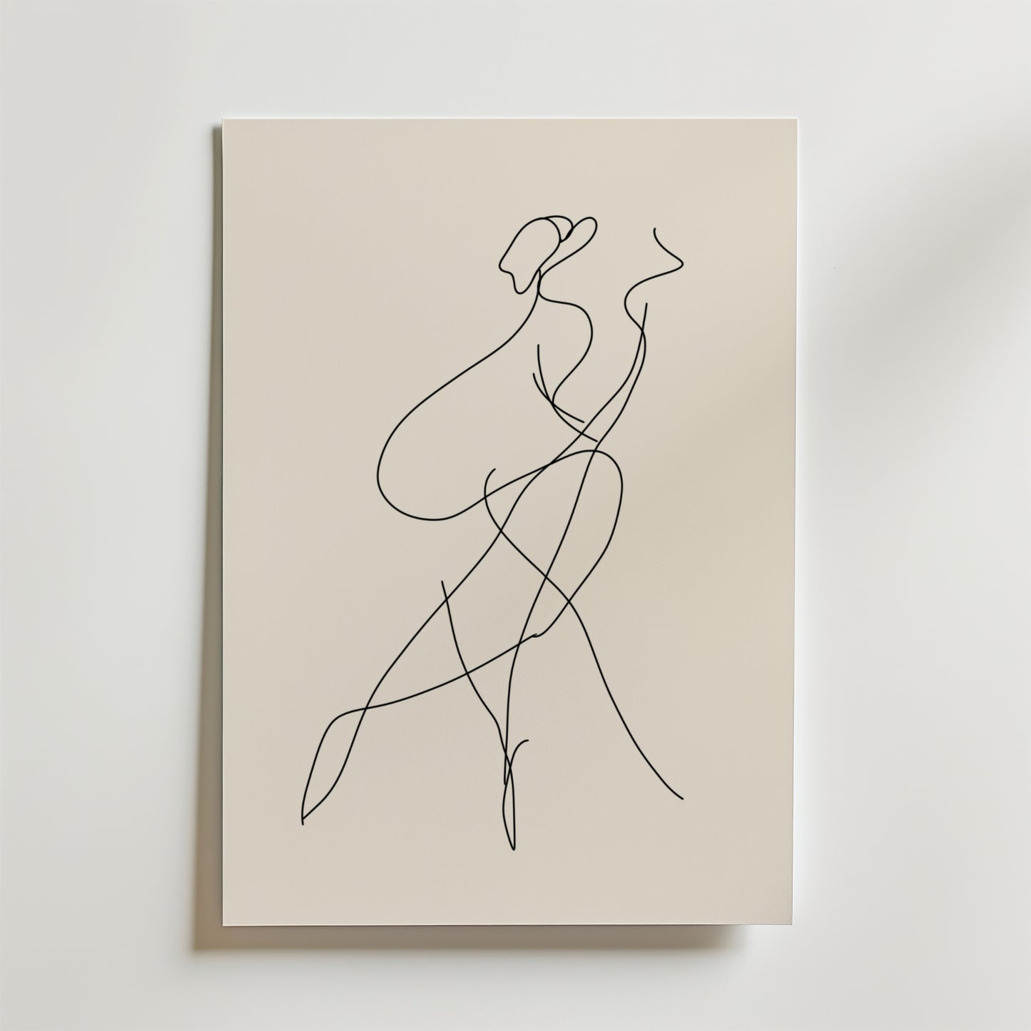 Elegant Line Art Woman Poster