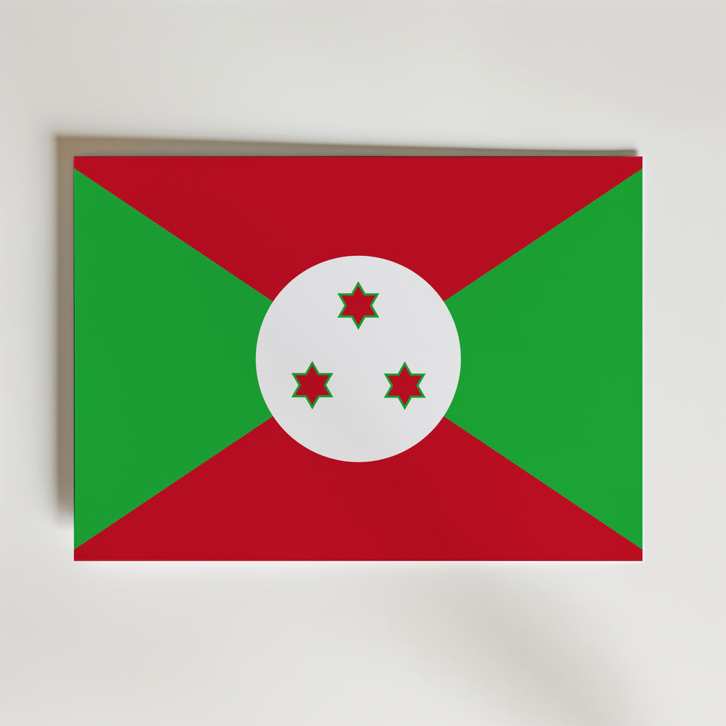 Burundi National Flag Poster affisch – poster till väggdekoration – köp online hos Bozetto