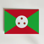 Burundi National Flag Poster affisch – poster till väggdekoration – köp online hos Bozetto