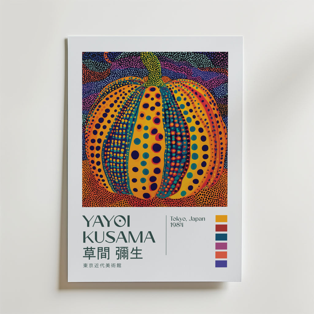 Yayoi Kusama Pumpkin Dots Poster