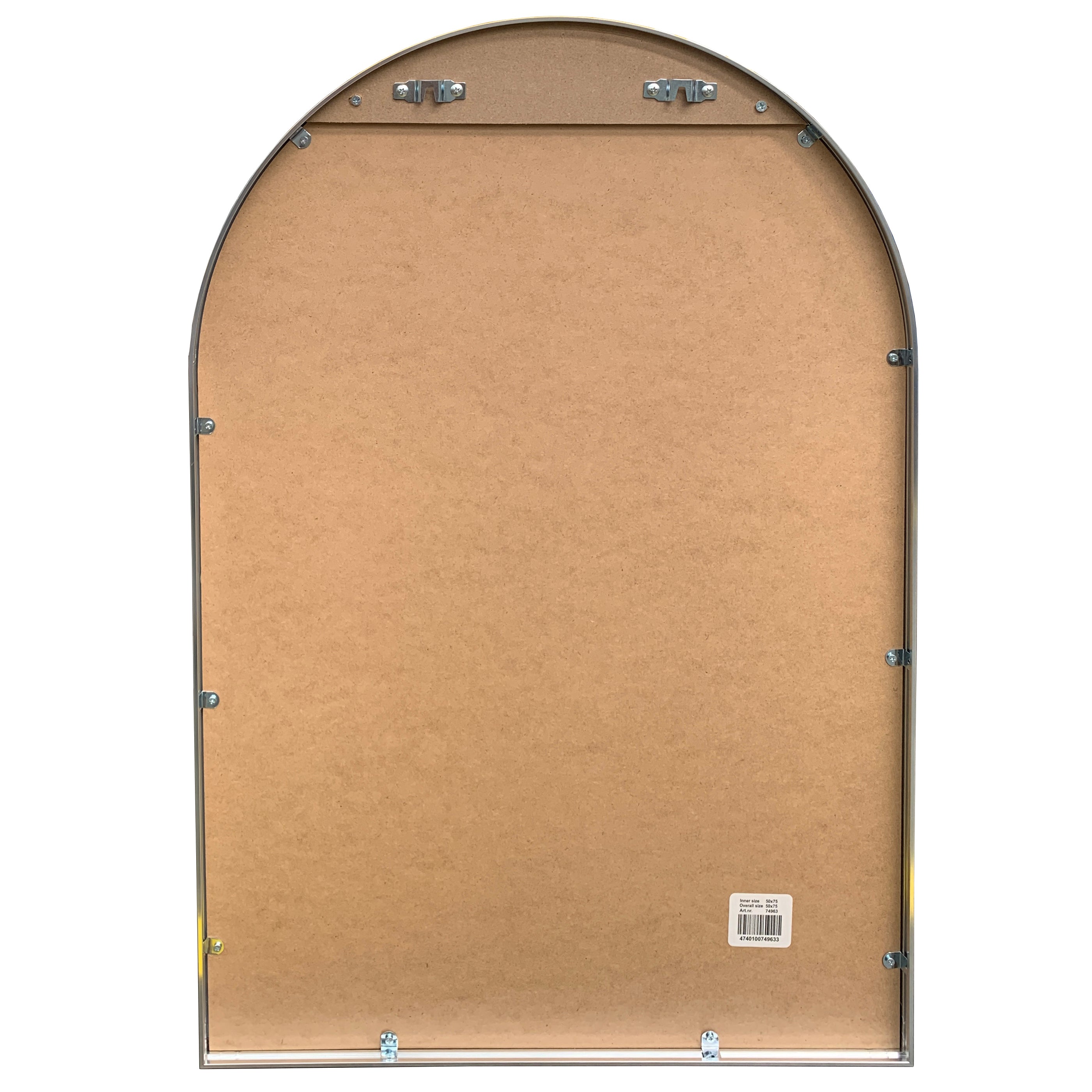 Sävelången – Valvspegel med svart metallram 50 × 75 cm