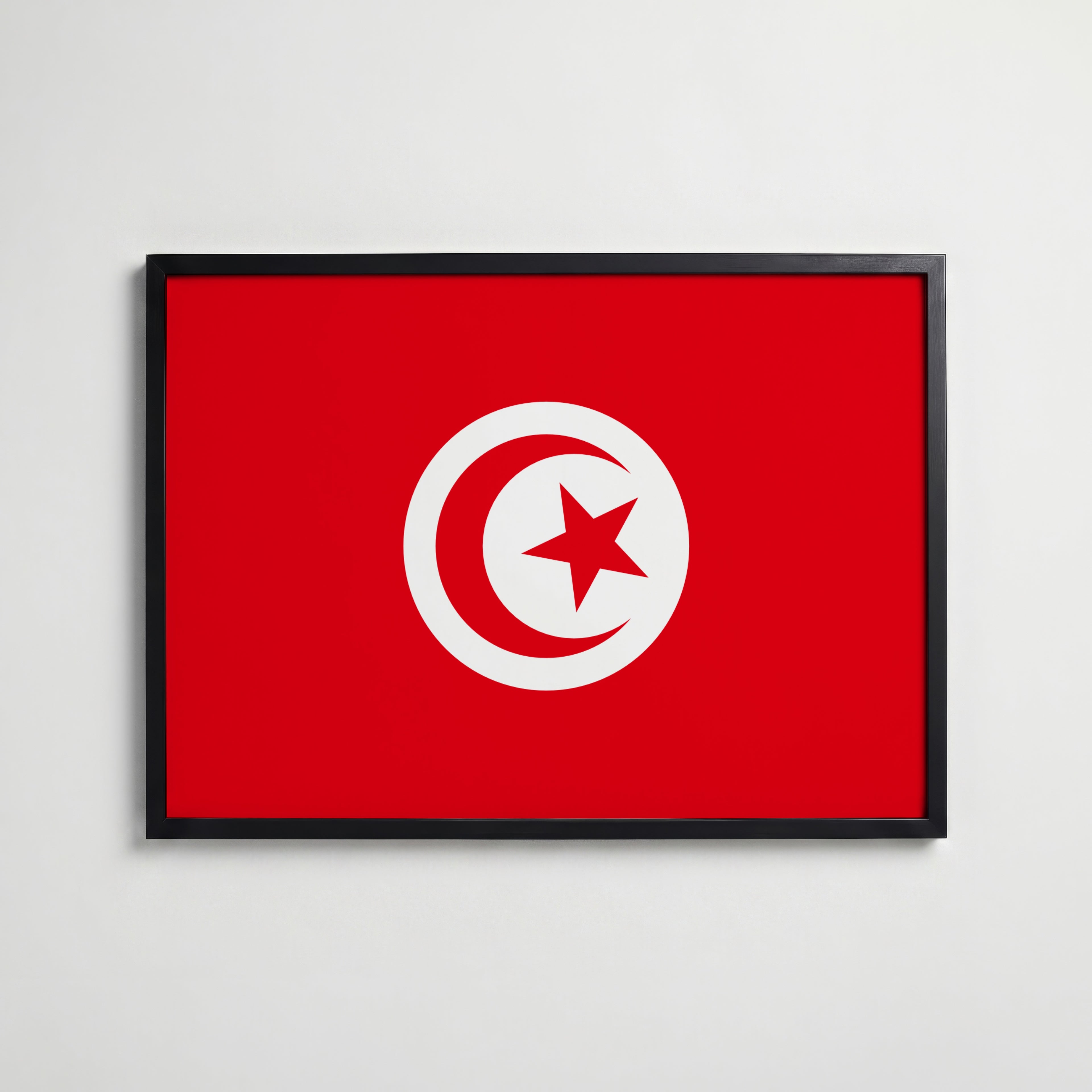 Tunisia National Flag Poster affisch – köp poster online – Bozetto väggdekoration
