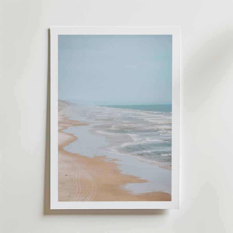 Misty Shoreline Poster