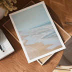 Misty Shoreline Poster