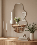 Torneträsk – Asymmetrisk spegel 40×70 cm – stilren designspegel för hall, badrum eller sovrum hos Bozetto