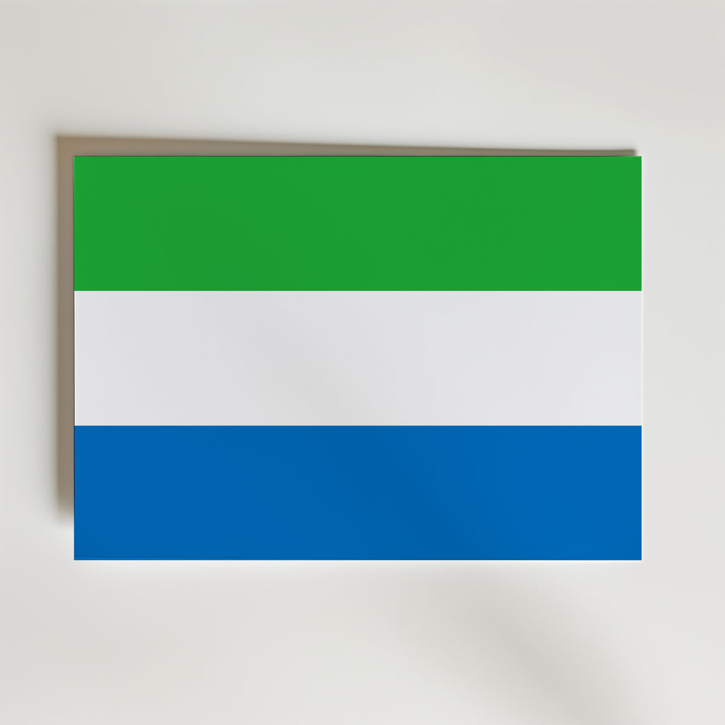 Sierra Leone National Flag Poster affisch – poster till väggdekoration – köp online hos Bozetto