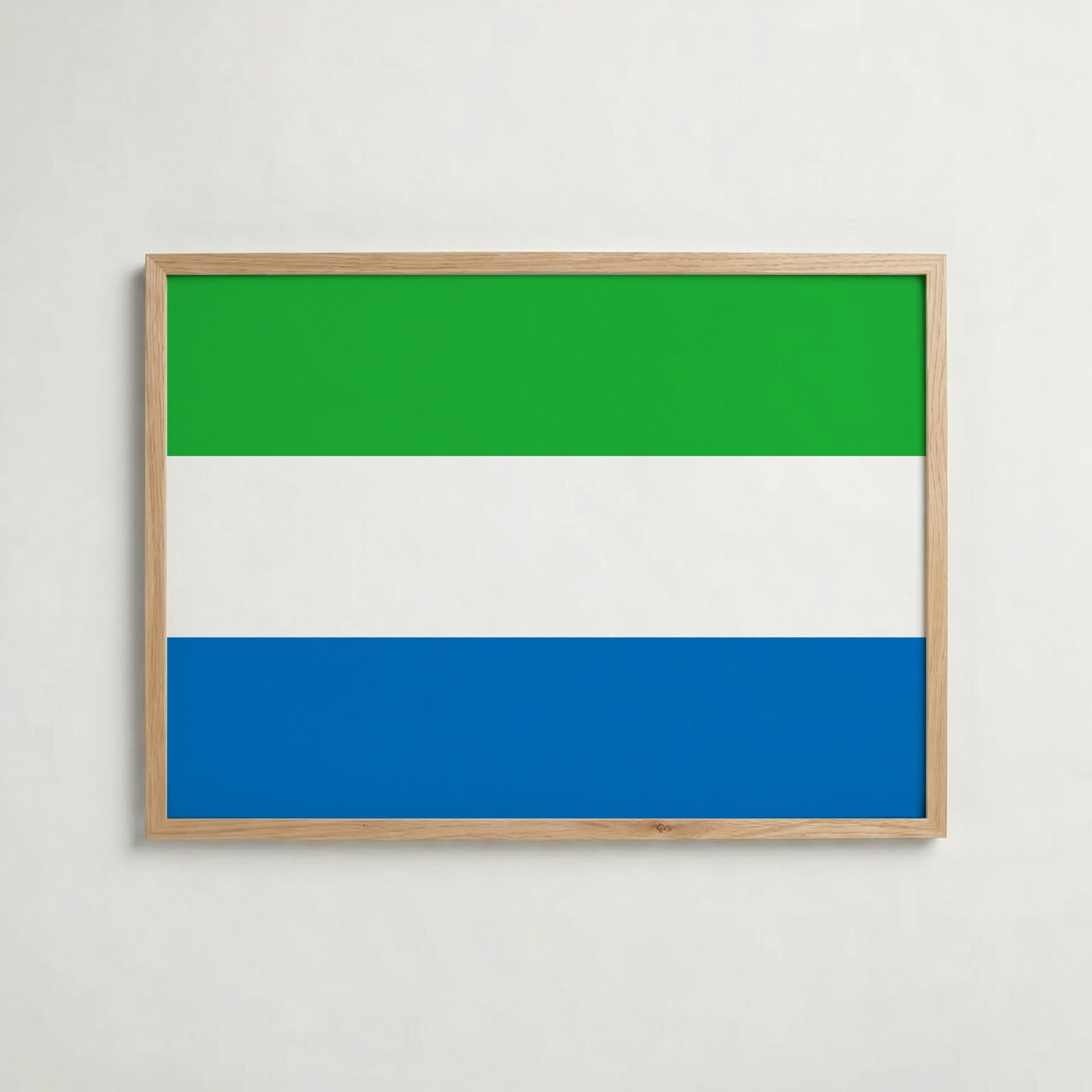 Sierra Leone National Flag Poster – poster väggdekoration inredning – Affischer hos Bozetto