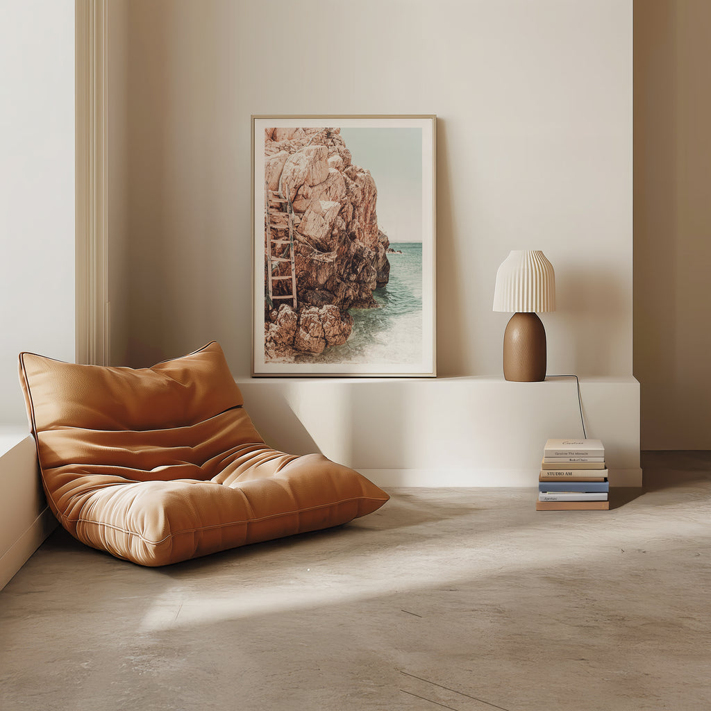 Rustic Cliff Path Poster