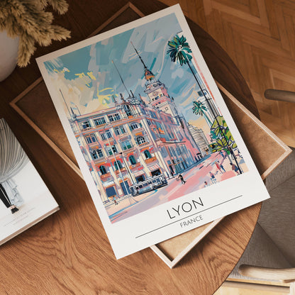 Lyon Historic Street View Poster