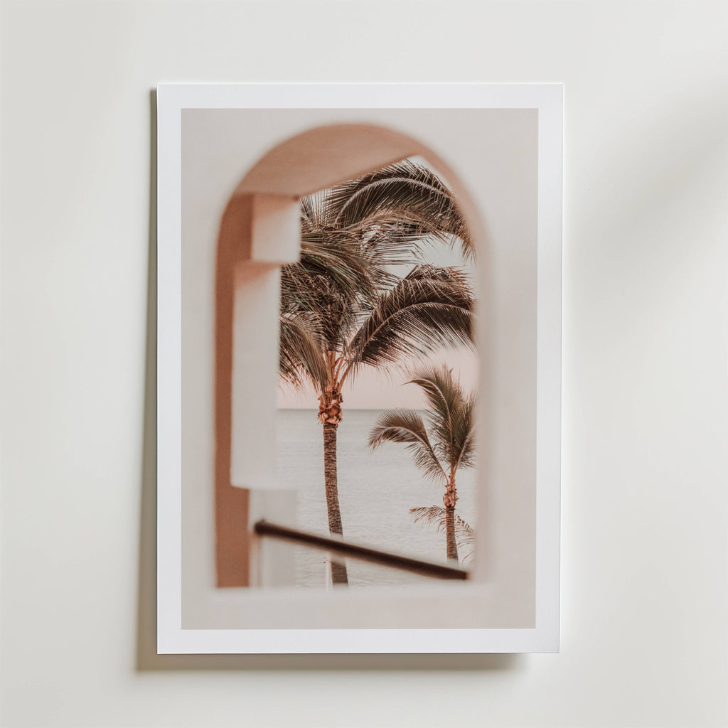 Palm View Arch Poster