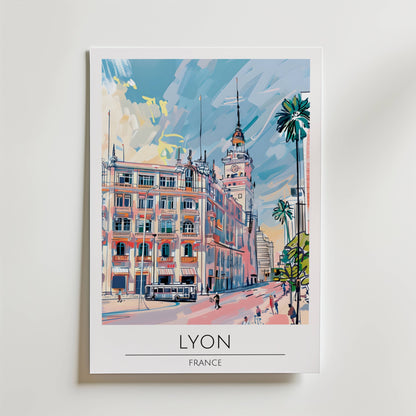 Lyon Historic Street View Poster