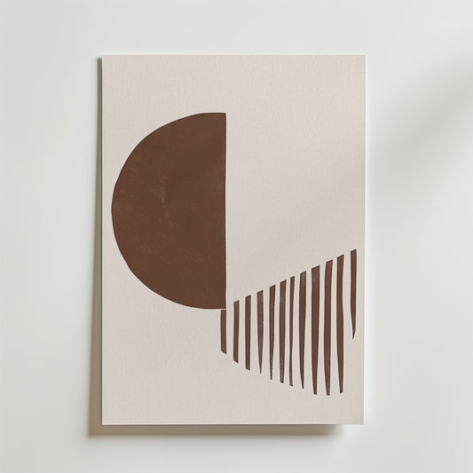 Organic Lines Contrast Poster