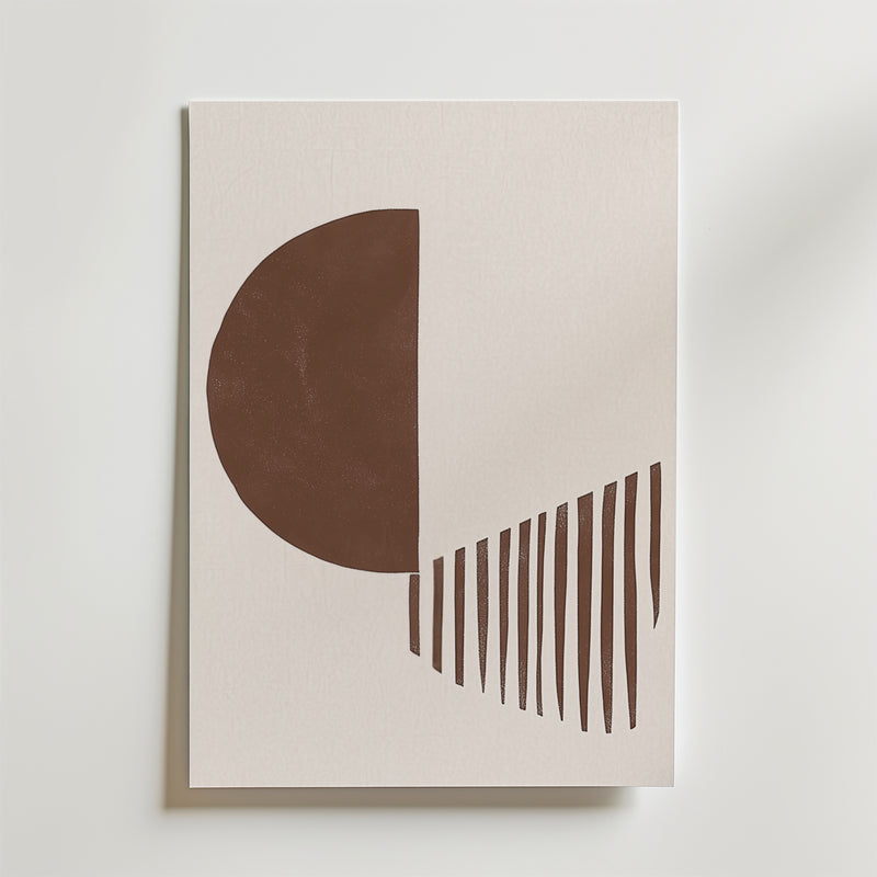 Organic Lines Contrast Poster