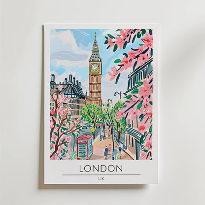 London Blossom Avenue Poster