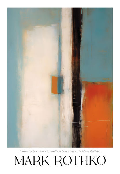 Echo Across Pale Blue Mark Rothko Poster