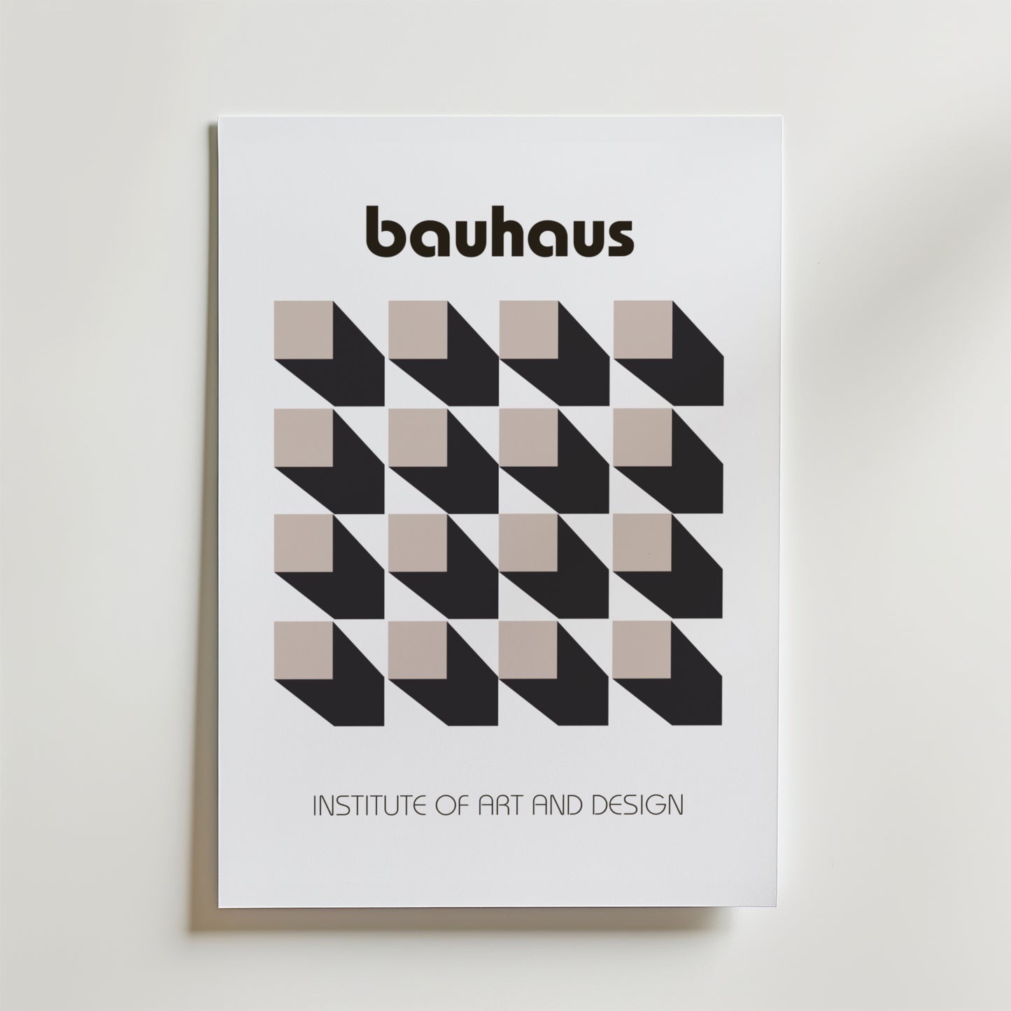 Bauhaus Optical Grid Poster