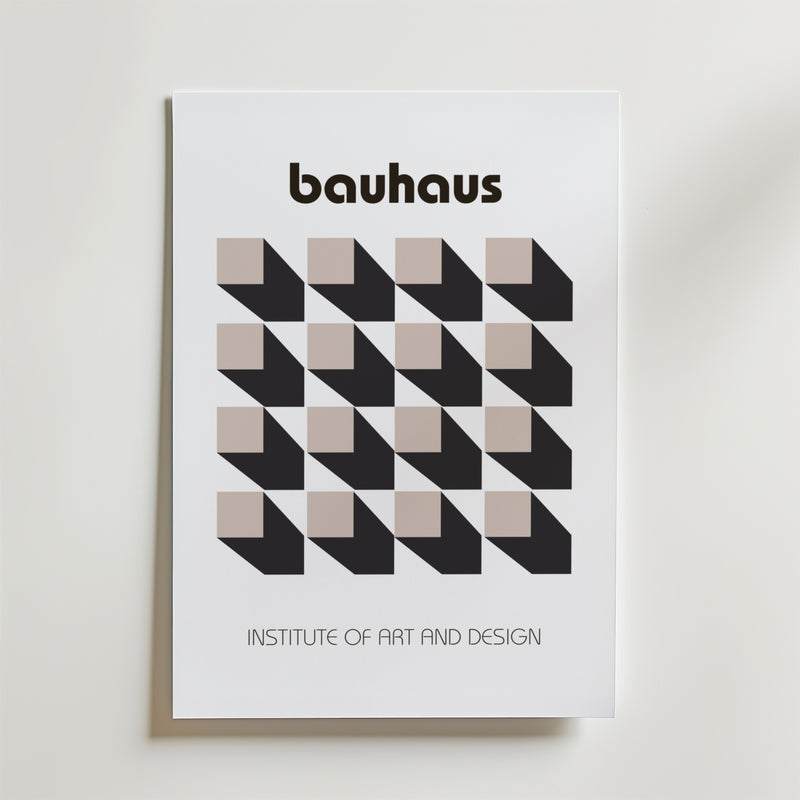 Bauhaus Optical Grid Poster