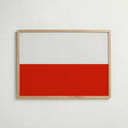 Poland National Flag Poster – poster väggdekoration inredning – Affischer hos Bozetto