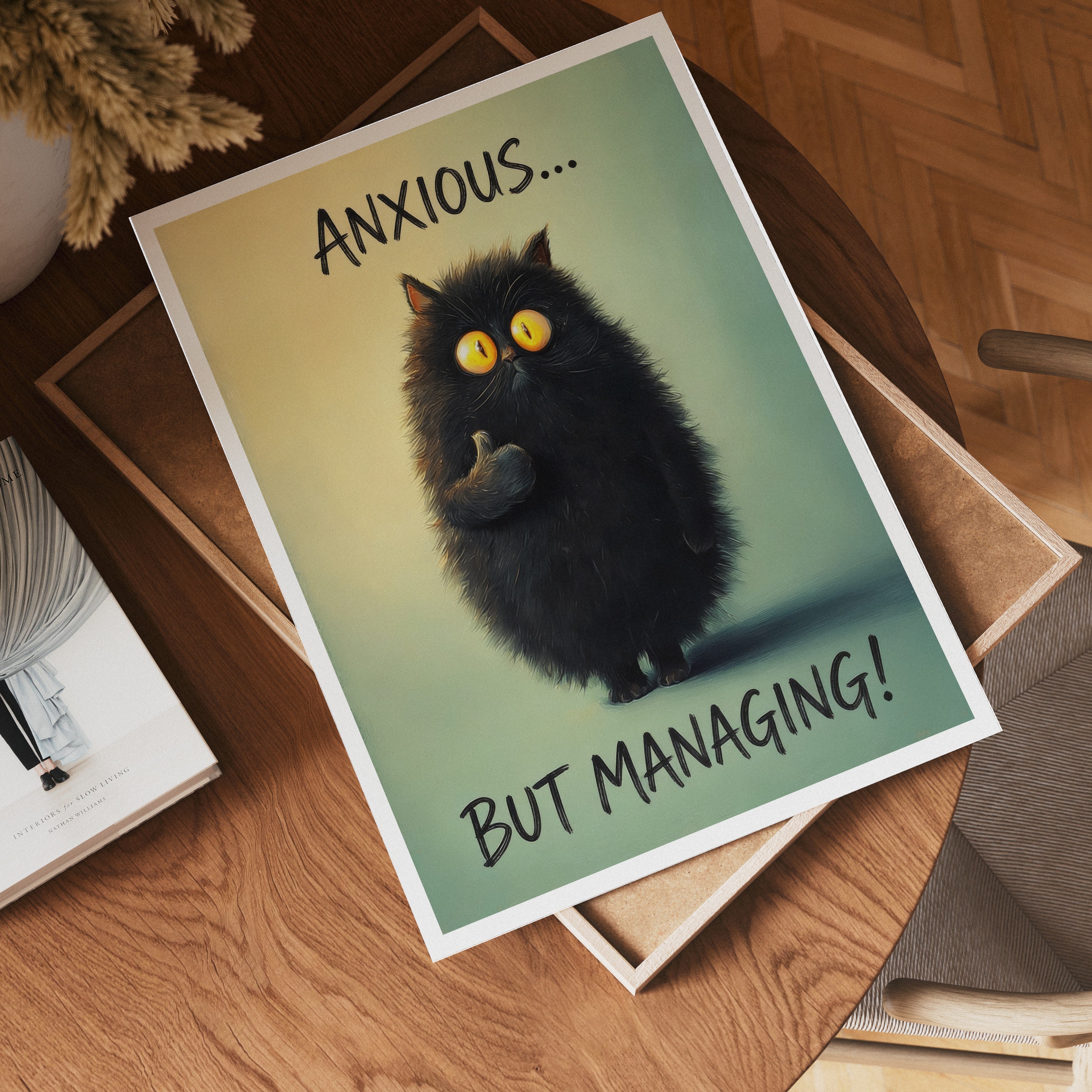 Anxious But Managing Poster – modern väggdekoration – köp poster online Bozetto