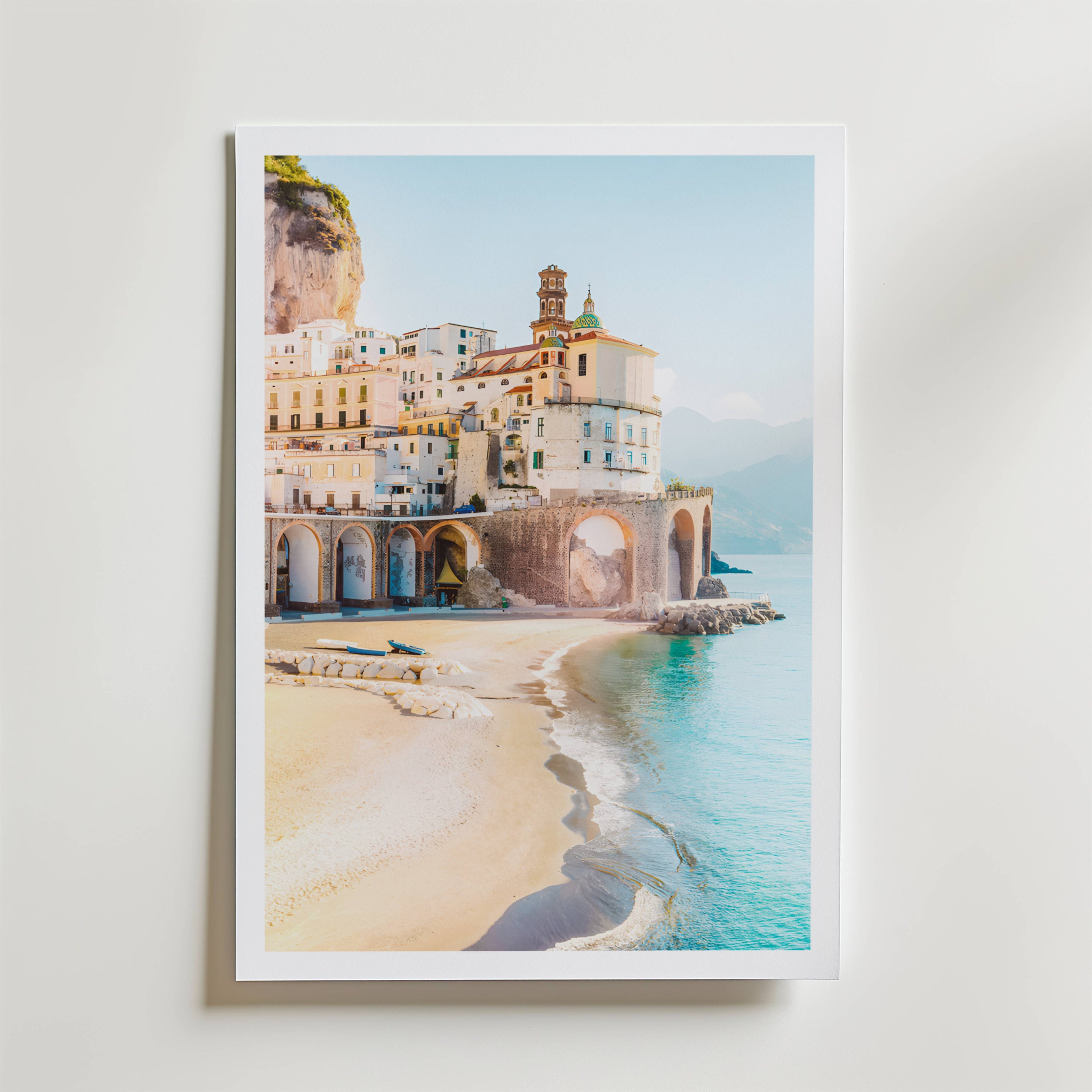 Coastal Village Escape Poster