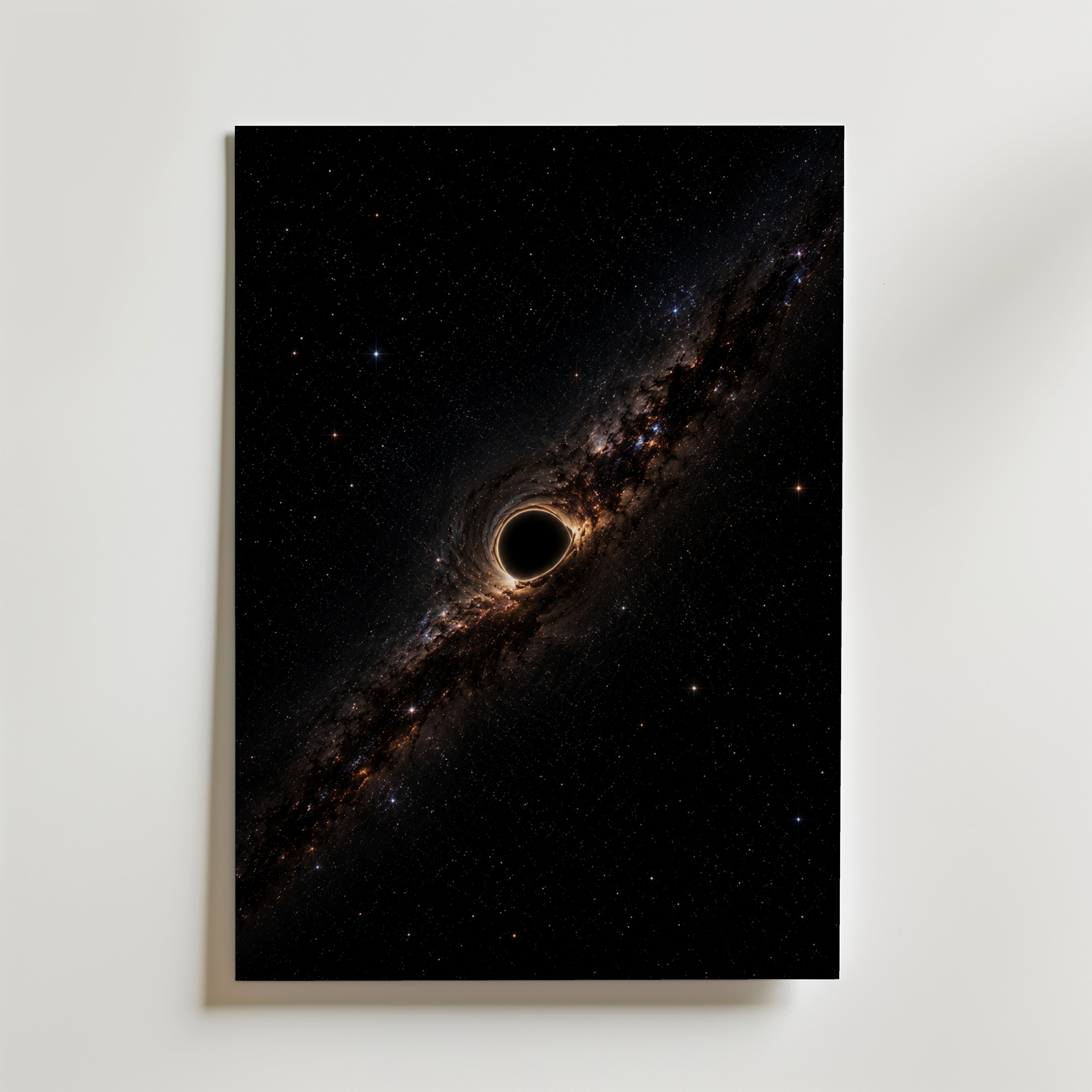 Black Hole Poster – canvas utan passepartout