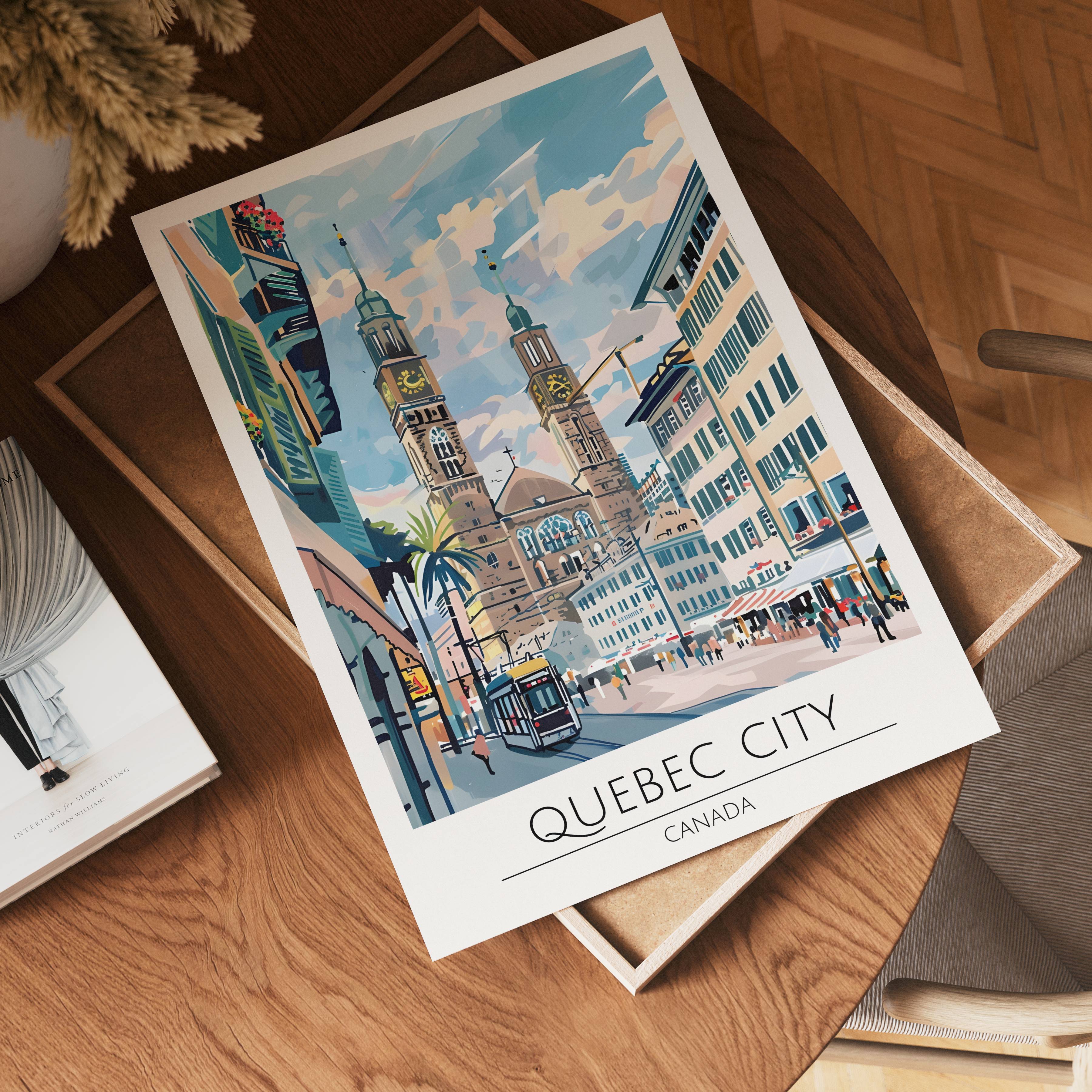 Quebec City Old Town Vista Poster