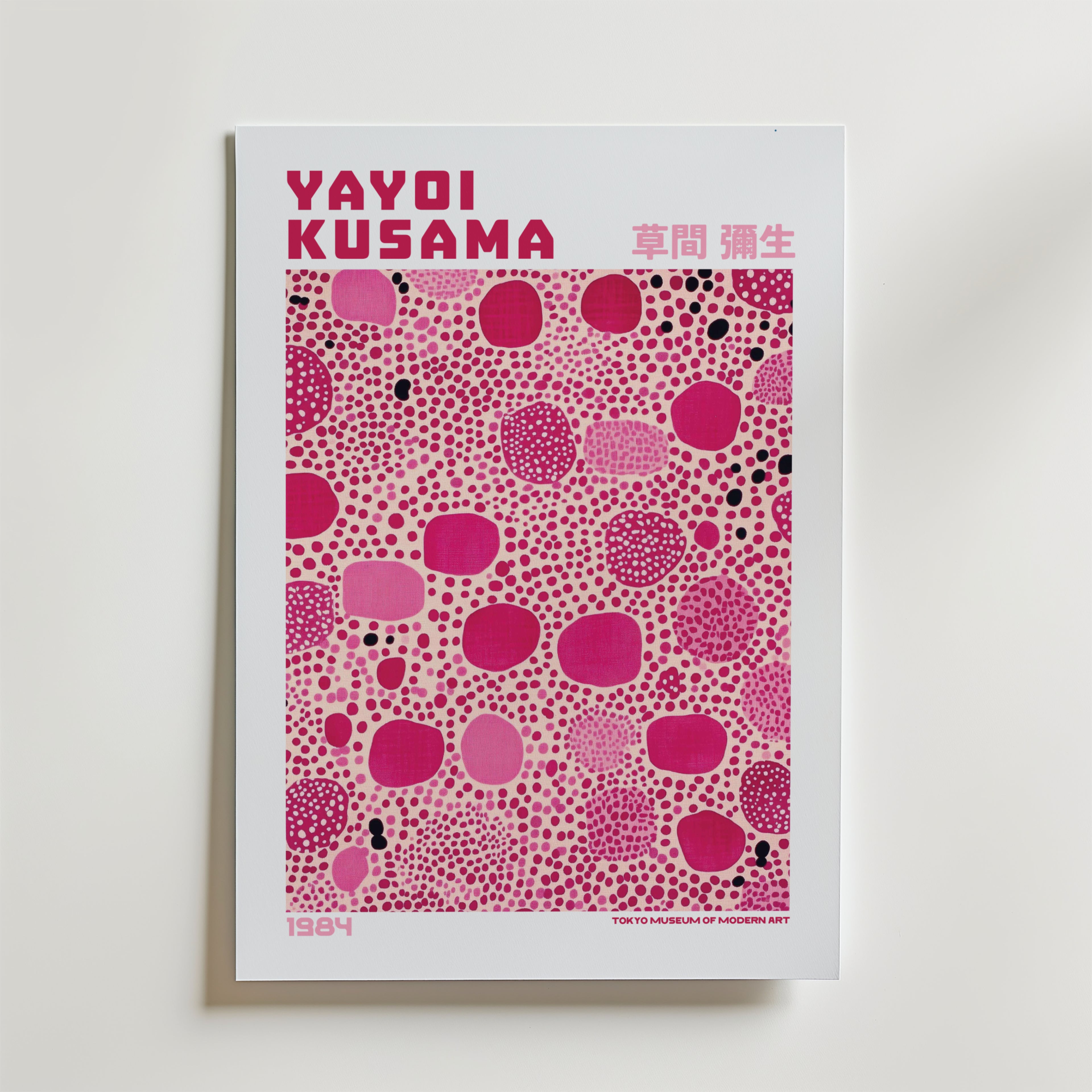 Yayoi Kusama Pink Mosaic Poster