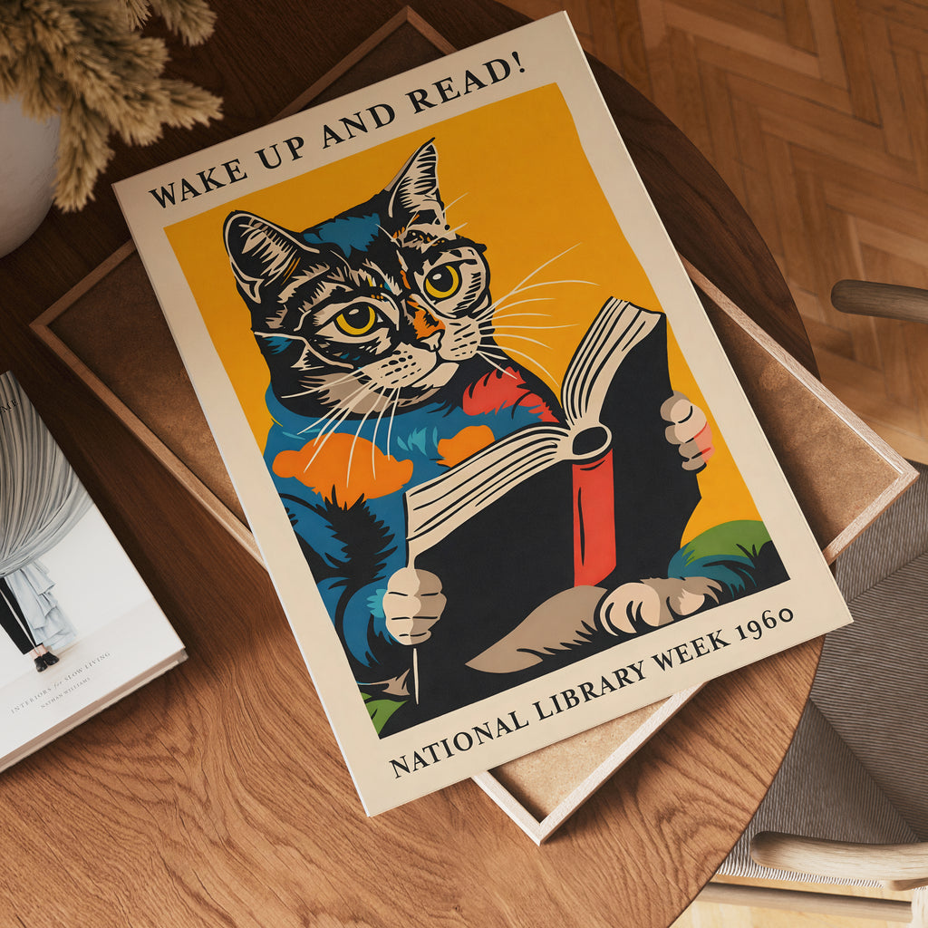 Wake Up and Read Poster