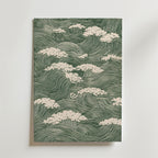 Waves and Clouds Poster