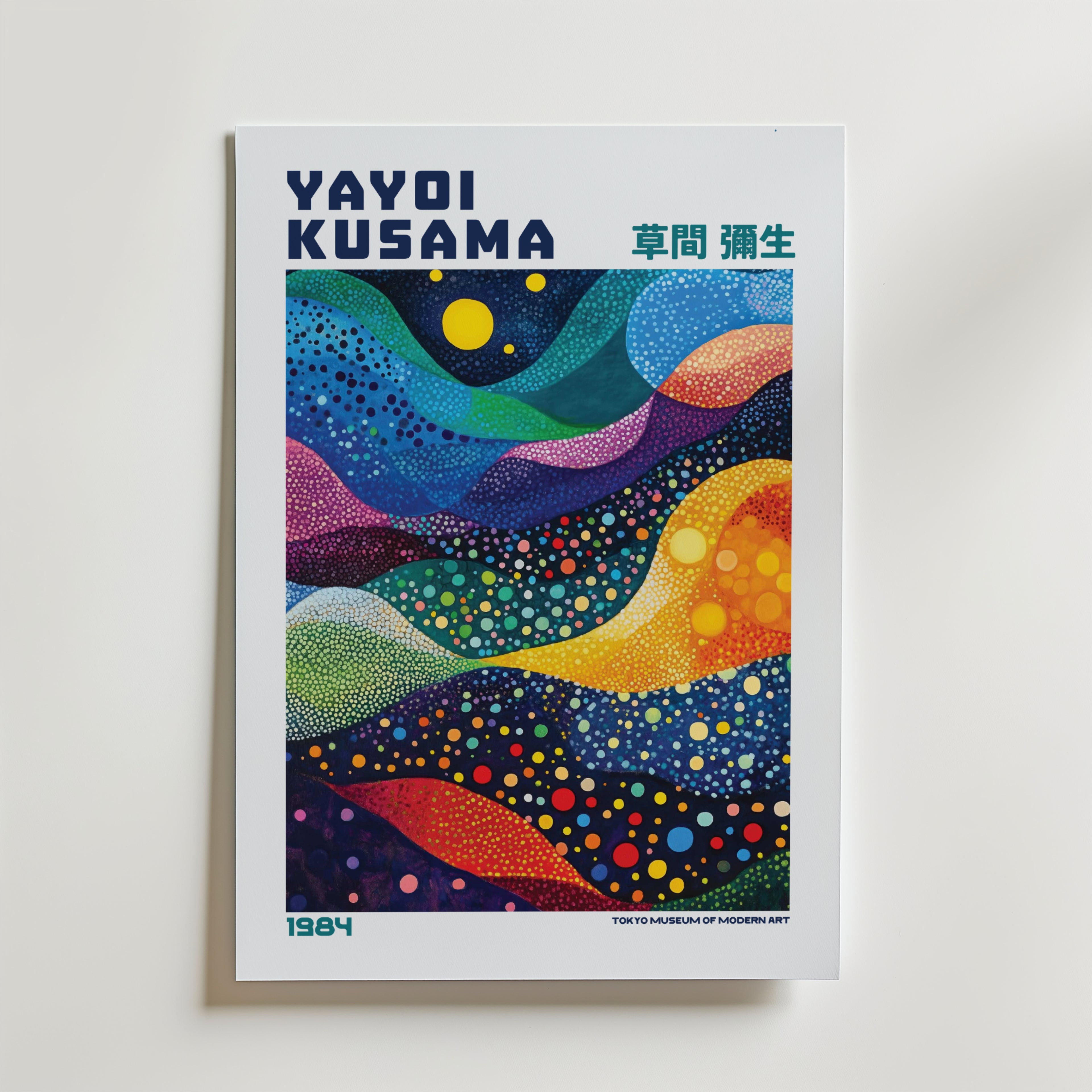 Yayoi Kusama Infinite Waves Poster