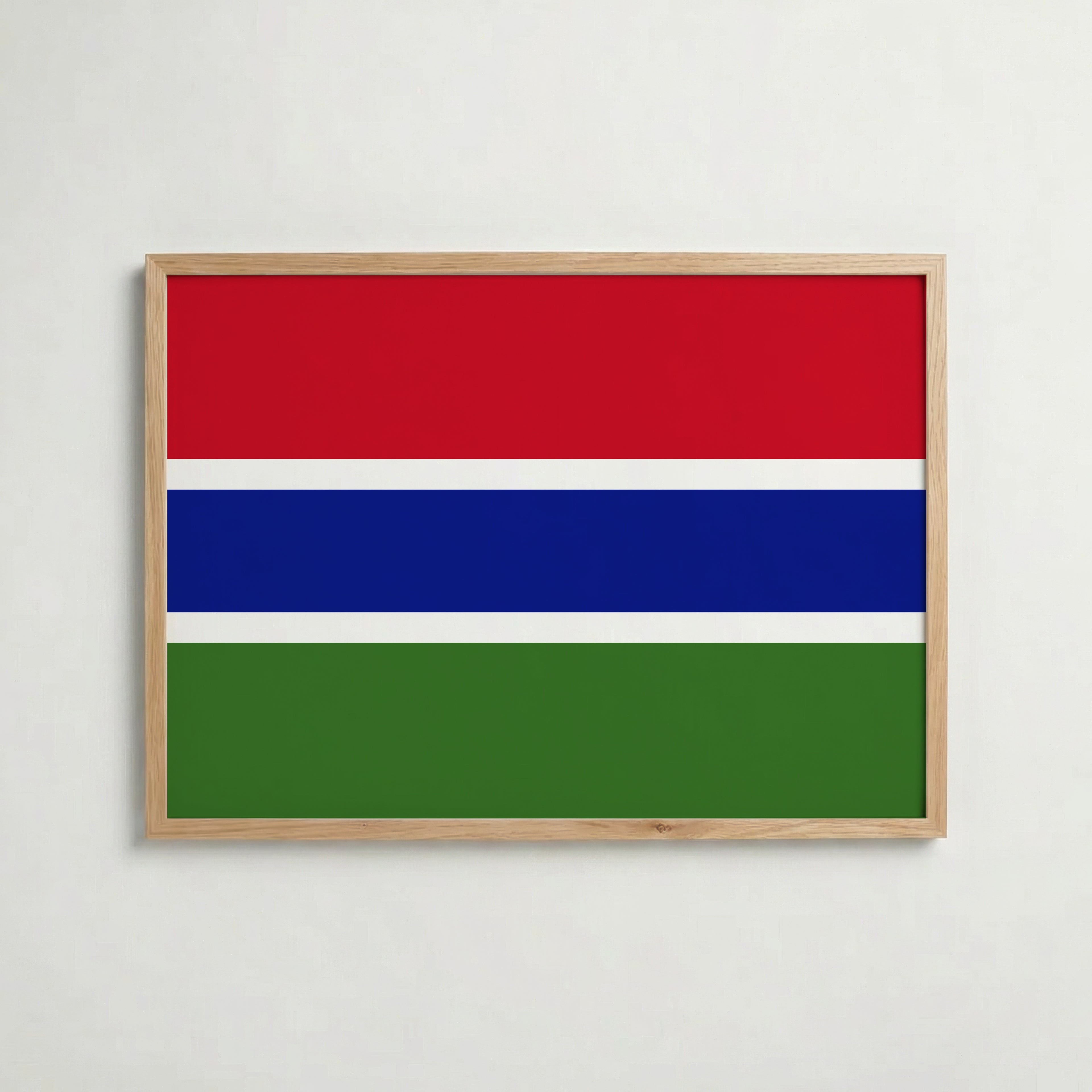 Gambia National Flag Poster – poster väggdekoration inredning – Affischer hos Bozetto