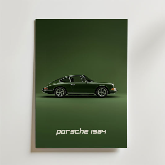 Retro Porsche Poster