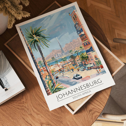Johannesburg Cityscape Poster