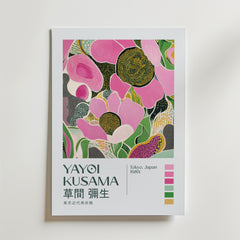 Yayoi Kusama Pink Bloom Poster