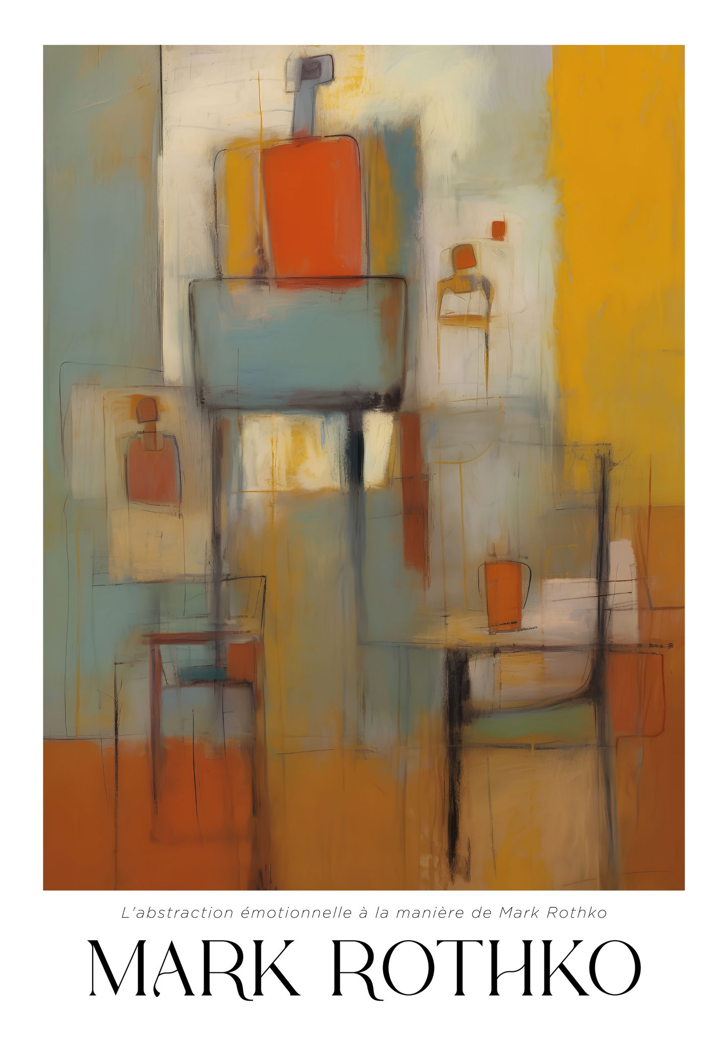 Muted Scaffold Mark Rothko Poster