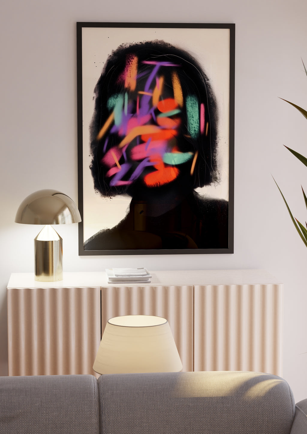 Glitch Persona Portrait Poster – poster på vägg inredning