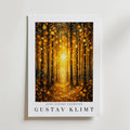 Gustav Klimt Golden Forest – stilfullt konsttryck från Bozetto, tryckt på matt finpapper