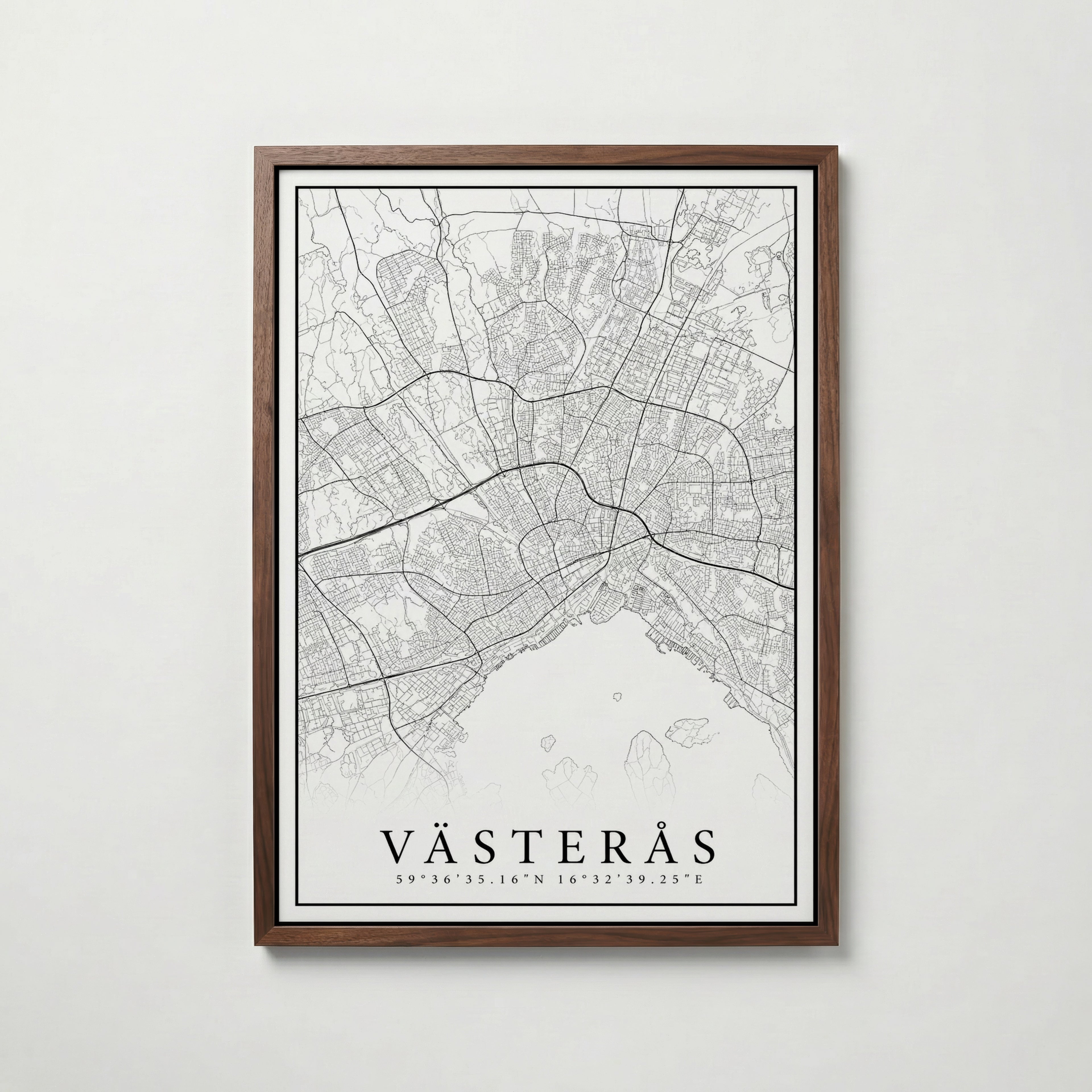 Västerås Karta Poster