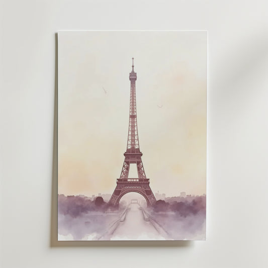 Painted Eiffel Tower Poster