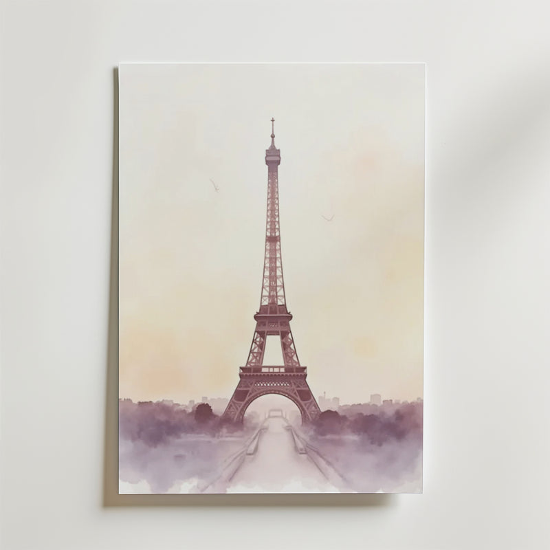 Painted Eiffel Tower Poster