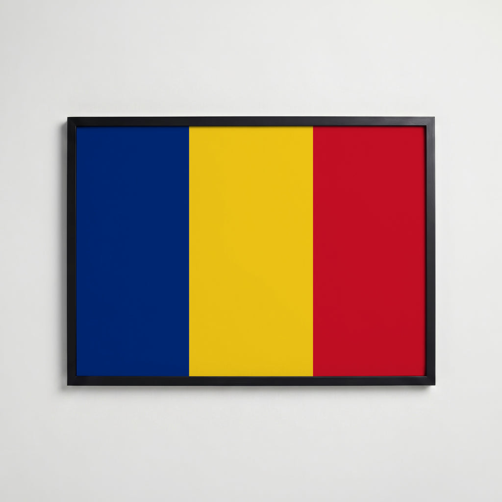 Romania National Flag Poster affisch – köp poster online – Bozetto väggdekoration