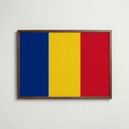 Romania National Flag Poster poster – väggdekoration för hemmet – köp hos Bozetto