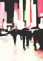 City Drenched in Light Poster