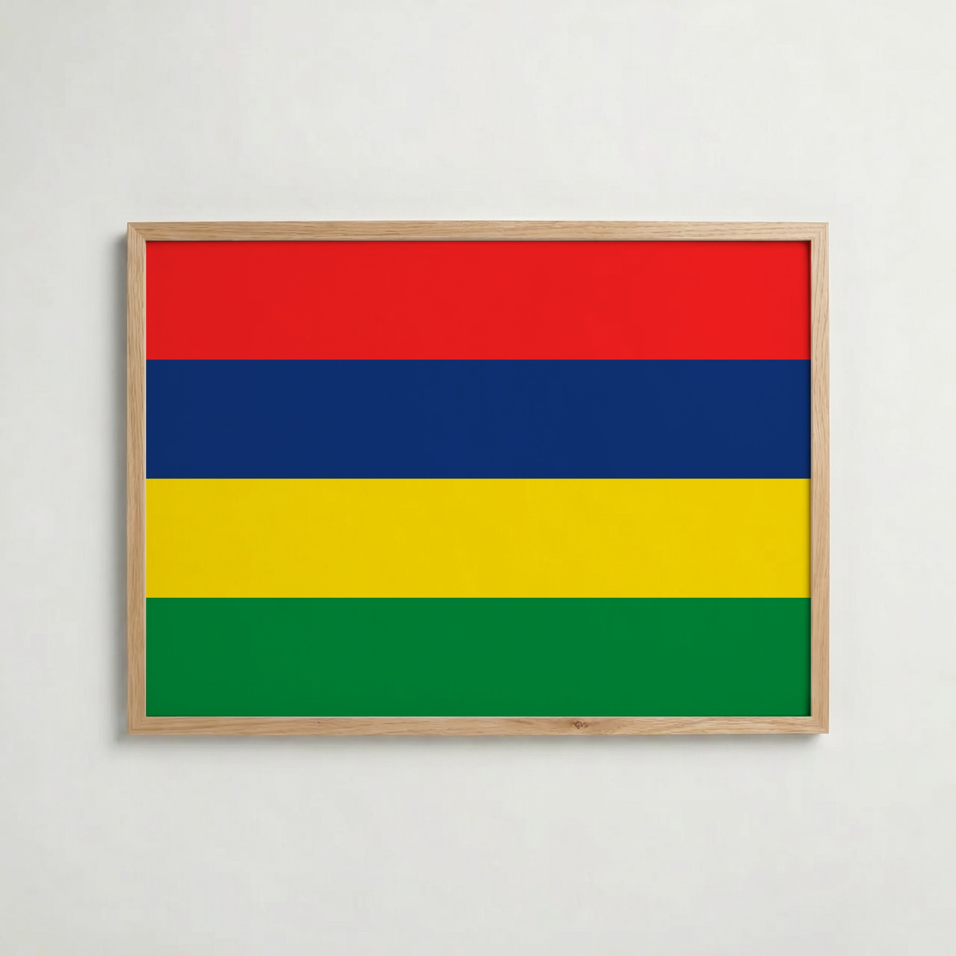 Mauritius National Flag Poster – poster väggdekoration inredning – Affischer hos Bozetto