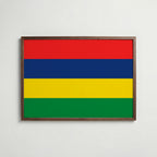 Mauritius National Flag Poster poster – väggdekoration för hemmet – köp hos Bozetto
