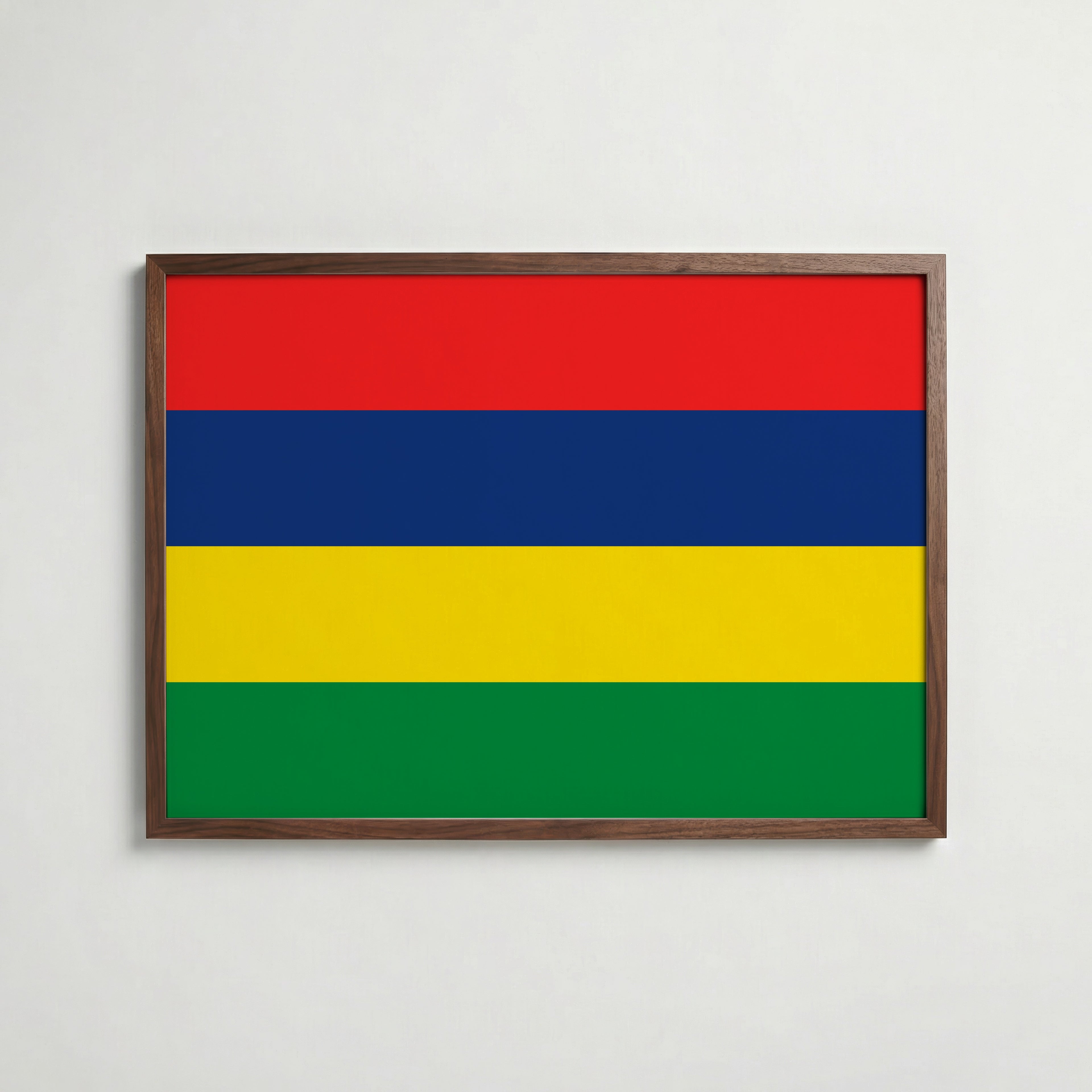 Mauritius National Flag Poster poster – väggdekoration för hemmet – köp hos Bozetto