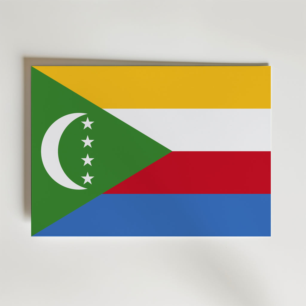 Comoros National Flag Poster affisch – poster till väggdekoration – köp online hos Bozetto