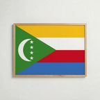 Comoros National Flag Poster – poster väggdekoration inredning – Affischer hos Bozetto