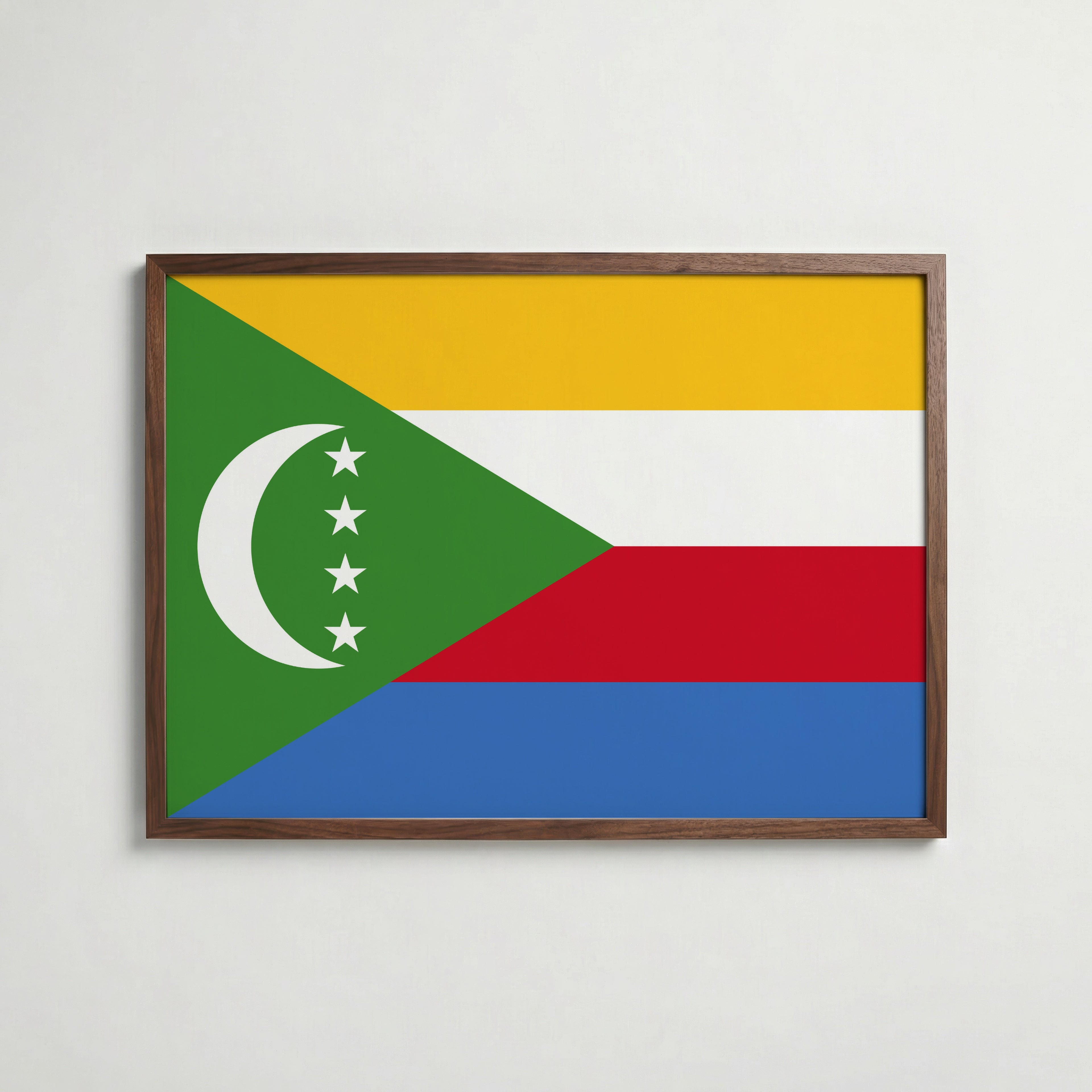 Comoros National Flag Poster poster – väggdekoration för hemmet – köp hos Bozetto