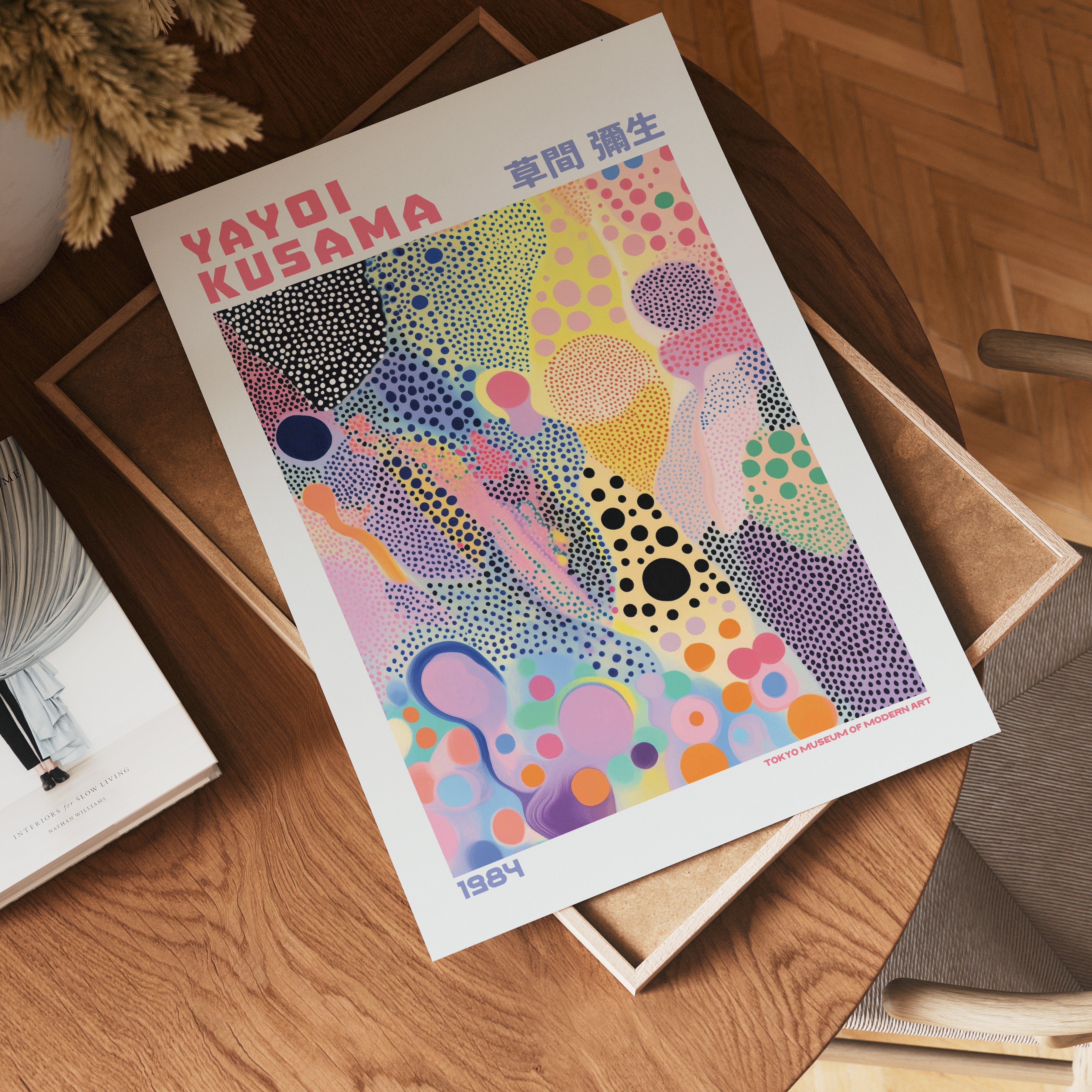 Yayoi Kusama Colorful Dots Poster – poster väggdekoration